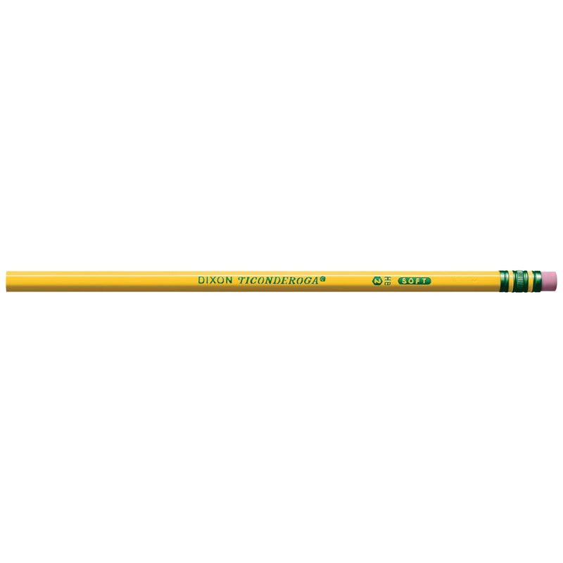 Ticonderoga Wood-Cased Pencils  Unsharpened  2 HB Soft  Yellow  12 Count - Image 3